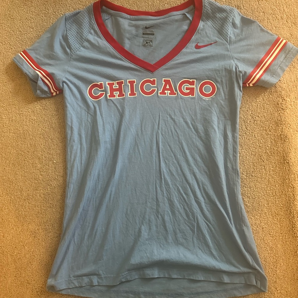 Nike Women's Blue Chicago V-Neck Top